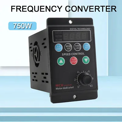 1 To 3 Phase Variable Frequency Drive Inverter Converter Converter VFD 220V 750W • $47