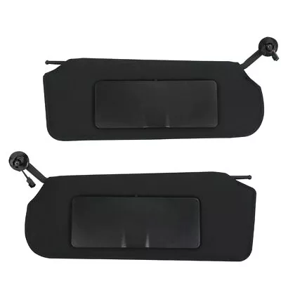 Fit For 1997-2004 Corvette Sun Visor Vanity Mirror C5 Black Sunvisors Pair New • $48.99