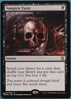 Vampiric Tutor (The List) Eternal Masters MINT CARD (458499) ABUGames • $55.49