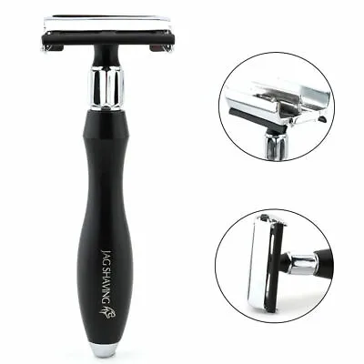 Professional Twist Open Butterfly Safety Razor In Black Handle Wet Shaving Razor • £23.98