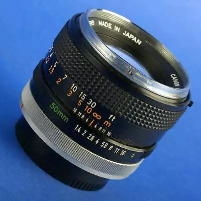 Canon FD 50mm 1.4 Chrome Nose Lens • $69.99