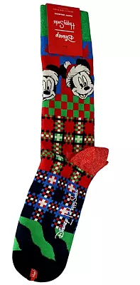 Disney Holiday Happy Socks Mickey Mouse Size Men 8-12 Or Women 10-12 1/2 Socks • $11.99