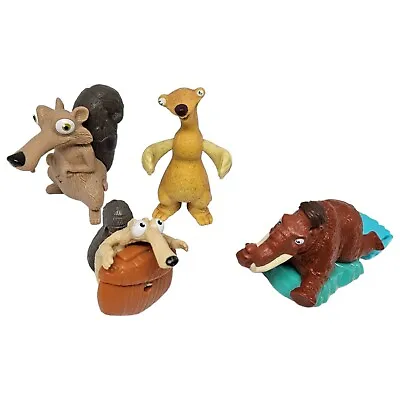 Lot Of 4 McDonalds Ice Age Toys Sid Manny Mammoth Scrat Acorn Bulk • $15.99