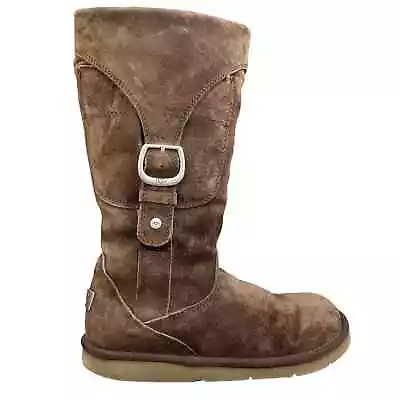 UGG Women's Cargo III Brown Suede Tall Winter Boot Size US 8 • $84
