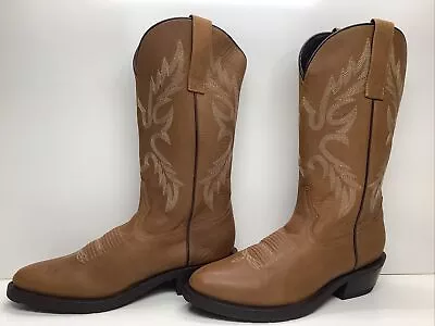 Mens Masterson Boot Co Cowboy Dark Brown Boots Size 7.5 D • $39.99