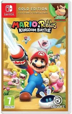 Nintendo Switch - Mario + Rabbids Kingdom Battle Gold Edition Brand New Sealed • £27.98