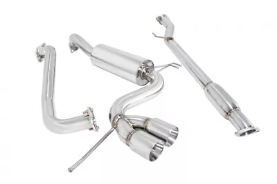 Megan Type2 Cat-Back Exhaust: For Hyundai Veloster 2012+ Stainless Rolled Tips • $476.22