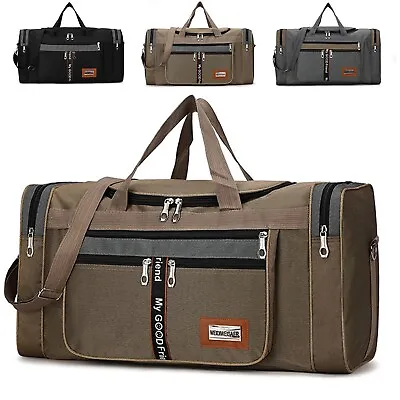 Women Men Large Duffle Bag Waterproof Duffel Luggage GYM Sport Travel Weekender • $16.62