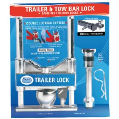 $83 • Buy ARK ATL155 Trailer Coupling Security Lock XO DO35 ALKO + Hitch Pin
