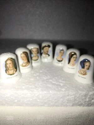 £8.99 • Buy FENTON BONE CHINA  THIMBLES  SET COLLECTION - Henry VIII And His 6 Wives