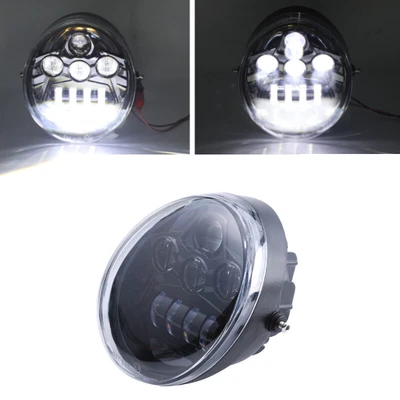 $78.32 • Buy E9 DOT Motorcycle LED Headlight Oval For Motor Headlamp V Rod VRSCF VRSC VRSCR 