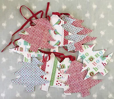 Laura Ashley Christmas Tree Bunting - Great Condition • £29.99