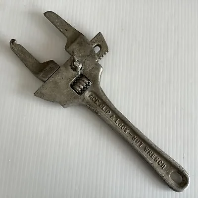 Vintage Ace Slip & Lock Plumbers Nut Wrench Covers Co. Bedford OH  • $8.54