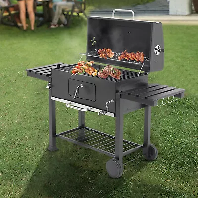 Outdoor Garden Grill Large Rotisserie Oven Smoky Furnace Camping BBQ Stove Rack • £189.95