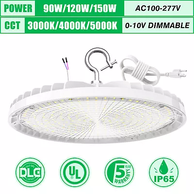 Dimmable UFO LED High Bay Light 150W Commercial Ceiling Fixture 3000K/4000K/5000 • $59.20