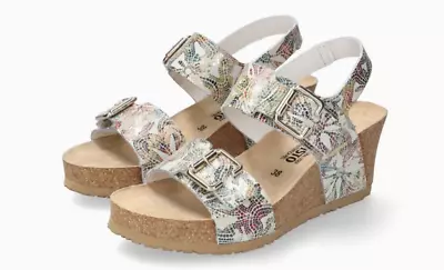 Mephisto Lissandra Multicolored Wedge Comfort Sandal Women's Sizes 35-42 NEW!!! • $109.95