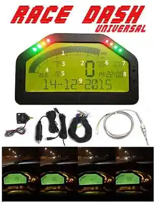 9000rpm Tacho Car Dash Race Display Sensor Kit Bluetooth LCD Screen Rally Gauge • $362.22