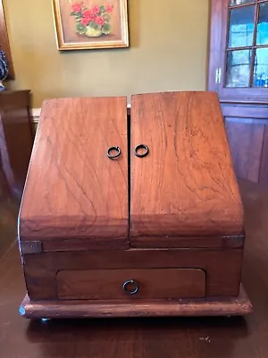 Early 1900's Antique Wood Writing Box/Portable Secretary • $185