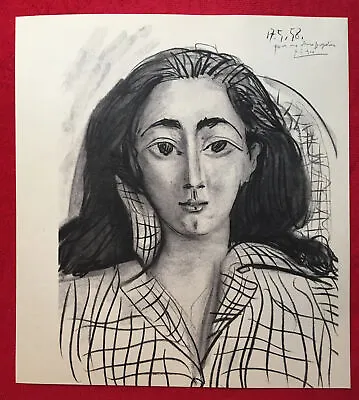 $119 • Buy Pablo Picasso Jacquelin Original Lithograph 1964 Plate-signed