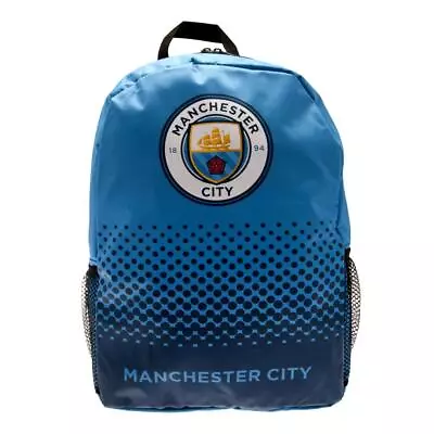 Manchester City FC Fade Backpack Official Merchandise School Kids & Men Bags • £22.99