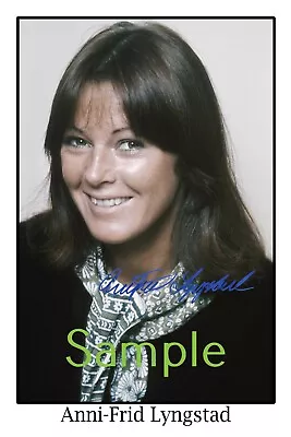 ABBA Anni-Frid Lyngstad Large Signed 12x18 Inch Photograph Poster - Top Quality  • $28.95