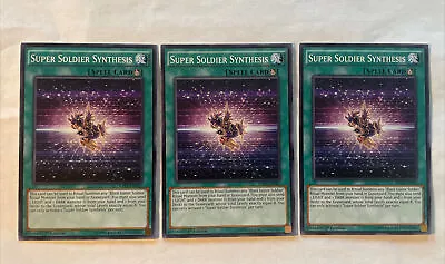 3x SUPER SOLDIER SYNTHESIS  1st Edition RATE-EN062 COMMON YUGIOH  NM • $4.86