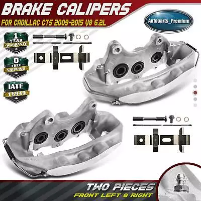 2x Disc Brake Caliper W/ 6 Piston For Cadillac CTS 2009-2015 V8 6.2L Front L & R • $439.99