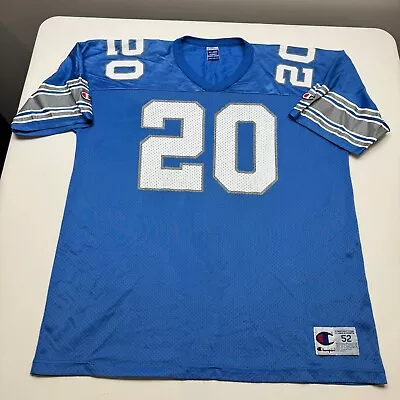 Men’s Vintage Champion Barry Sanders Detroit Lions NFL Football Jersey XXL  • $100