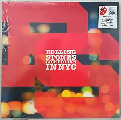 Rollling Stones Licked Live In NYC 3 X 12  Vinyl LP Record White - NEW  • $87.04