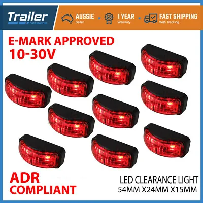 $55 • Buy Led Clearance Lights Side Marker Lamp Red Trailer Truck Caravan Multi Volt Light