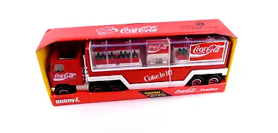 1989 Buddy L Coke Coca Cola Semi Truck Hauler Coke Machine Bottles Cases 14'' • $56.01