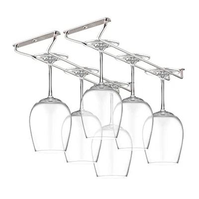 $22.14 • Buy CUKE2BEET 11.8 Inch Stainless Steel Wine Glasses Rack Under Cabinet Stemware ...