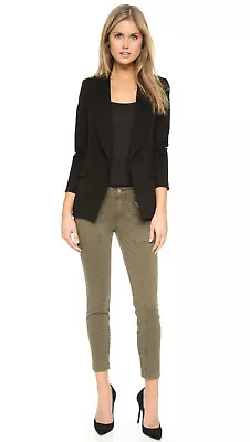 J BRAND Womens Mid-Rise Skinny Stretch Moto Zip Utility Pant Sz 27 $238 • $45