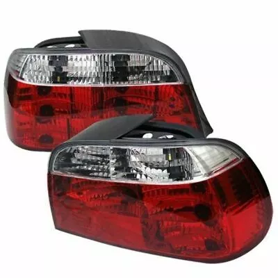 Spyder Fit BMW E38 7-Series 95-01 Crystal Tail Lights - Red Clear • $180.33