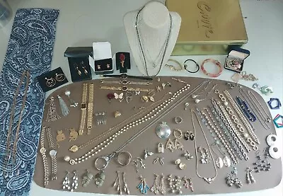 Amazing Antique Vintage Jewelry LOT. SOLID Gold Silver AND Vintage Collectible • $20.50