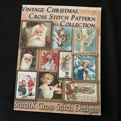 VINTAGE CHRISTMAS CROSS STITCH PATTERN COLLECTION: BLACK & By Tracy Warrington • $10