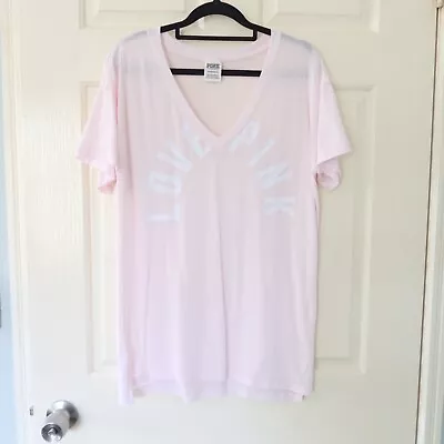 Victoria’s Secret Pink Top Size XS Pink Shirt Short Sleeve Soft Touch Sleepwear • $5