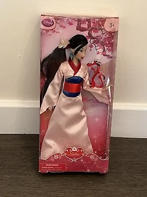Disney Store Princess Mulan Classic Doll NEW Barbie Pink Dress Mushu Dragon • £27.95