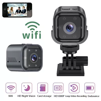 Mini Wifi IP Camera DVR Micro Motion Sensor HD 1080P Home Security Camera UK • £22.44