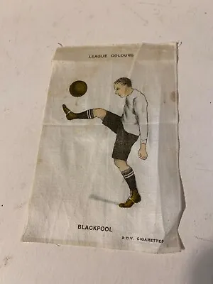 £4.99 • Buy Vintage Old  Football Silk League Colours Blackpool BDV Cigarettes