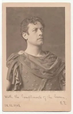 Lewis Waller Edwardian Actor - Postcard With Alexandria 1903 Pmk #c938 • £0.99