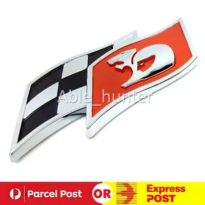 Red HSV Racing Flag Badge Emblem For Holden Commodore GTS R8 Clubsport MALOO OZ • $18.95