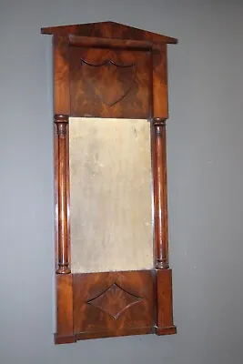 $1150 • Buy Tall Antique Empire Biedermeier Mirror Rare Original Mirror Glass Circa 1815