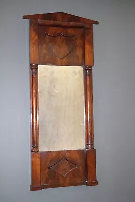 $1150 • Buy Tall Antique Empire Biedermeier Mirror Rare Original Mirror Glass Circa 1815