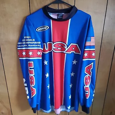 Vtg. Verge USA 2001 BMX World Championship Racing Shirt Louisville KY. Size Med. • $55