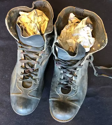 Vintage Cleats Football Leather Spaulding Sports Decor Bar Man Cave Office • $29.83