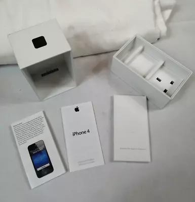 Apple IPhone 4 8GB White Box Papers And Sim Tool Only Empty Box • £0.99