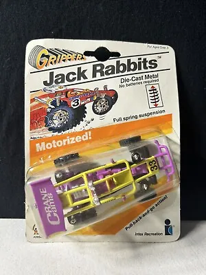 1986 Vintage Grippers Jack Rabbits Die Cast Metal Car Motorized Spring Action • $12