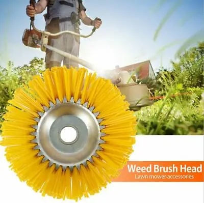 £17.22 • Buy Solid Nylon Wire Wheel Grass Strimmer Head Trimmer Brush Garden Weed Lawn 8 Inch