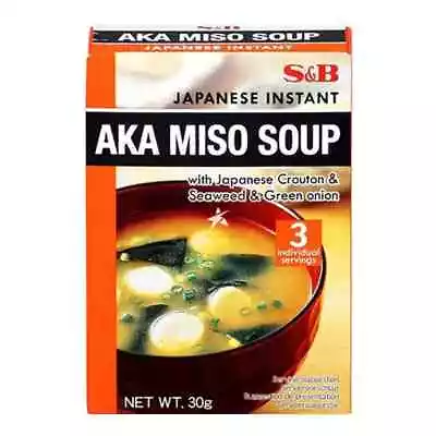 S&B Japanese Instant Aka Miso Soup (3 Servings) 30g • £7.99